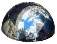 Полусфера полированная металлическая (207265) монтаж промоборудование ø 1000 мм.  в Москве
