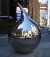 КАПЛЯ СЕРЕБРА скульптура полированная сталь (518602) в Москве
