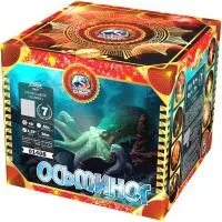 Батарея салютов Осьминог. Купить Батарея салютов Осьминог 01408 — магазин продажа салютов недорого —  Москва, производитель Русский фейерверк - Русская пиротехника, доставка по России  +7 963 711 89 03  | piroclub.ru